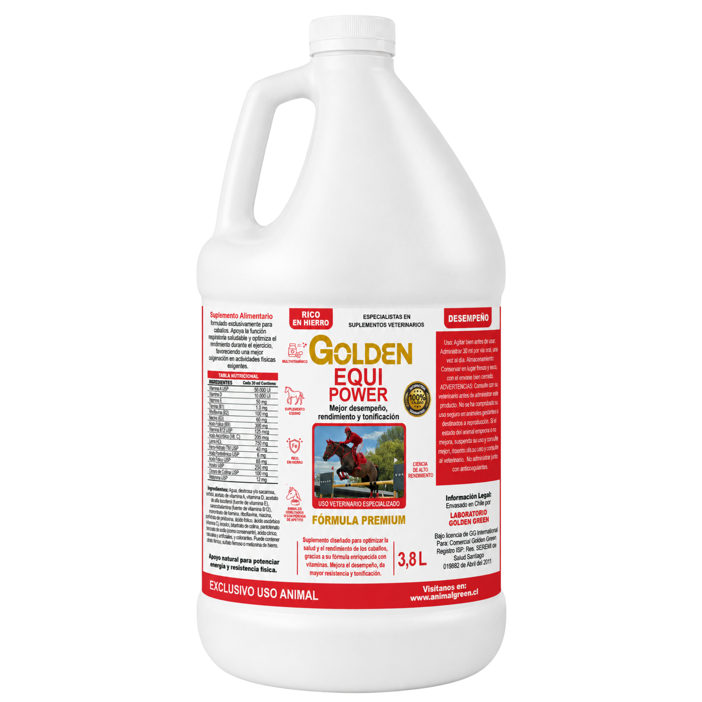 Golden Equi Power – Jarabe 3,8 Litros